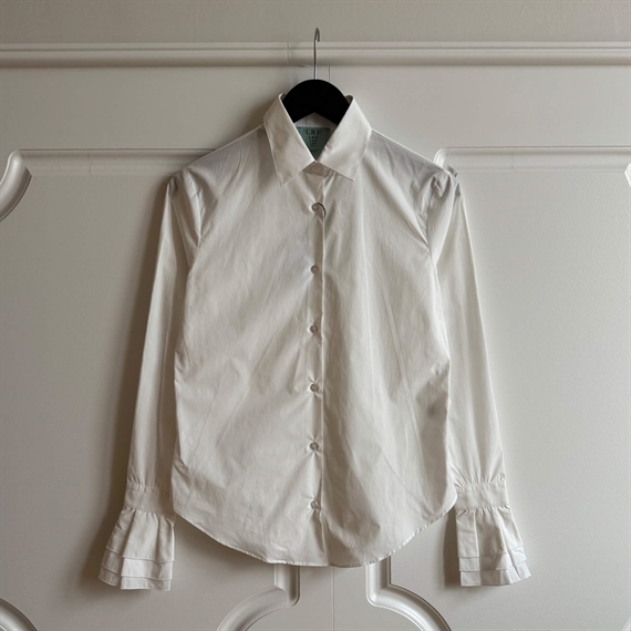 Louise Rømern Carter Skjorte, Cream Poplin